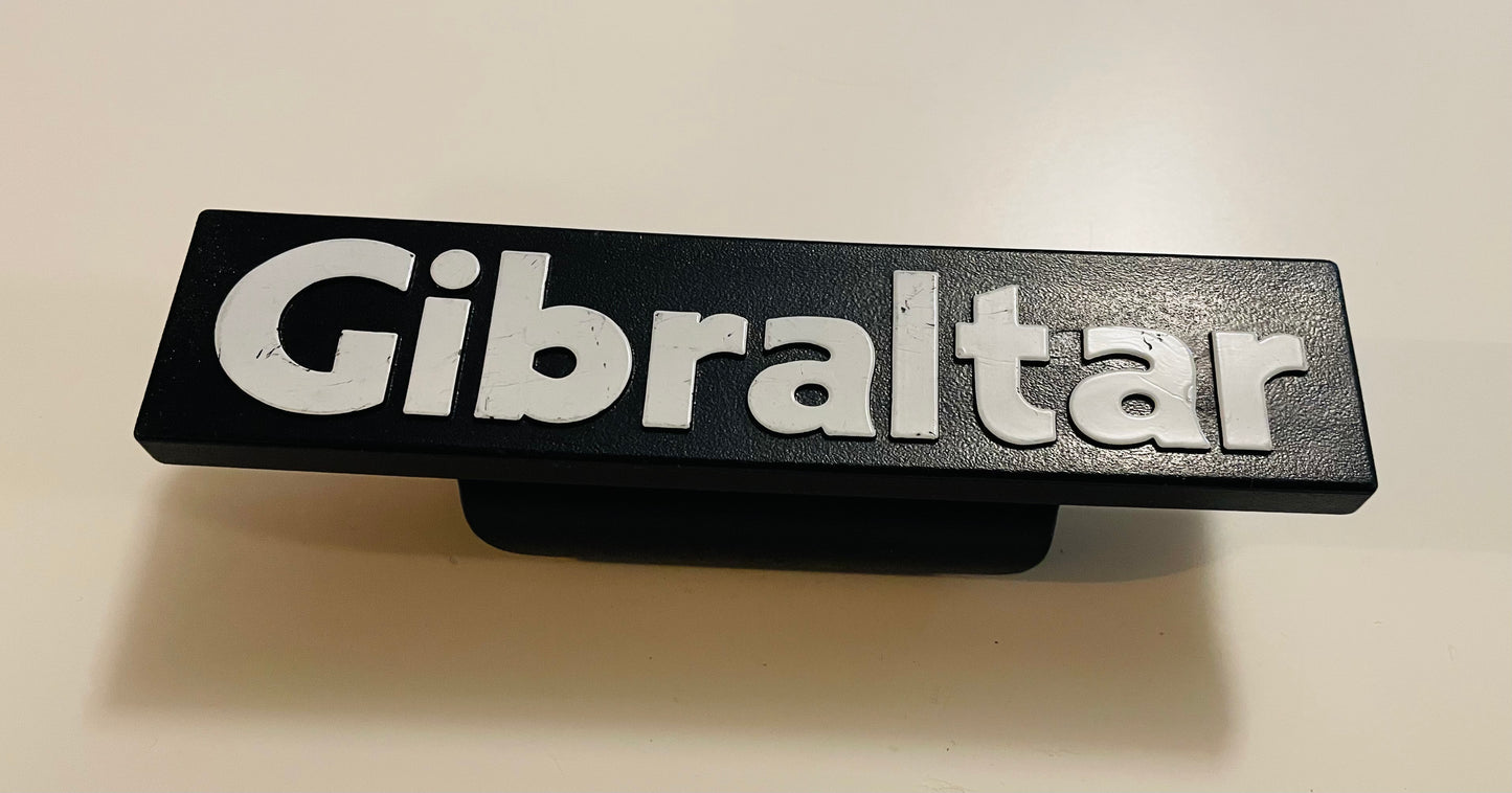 Gibraltar skilt til rack/kravlegård